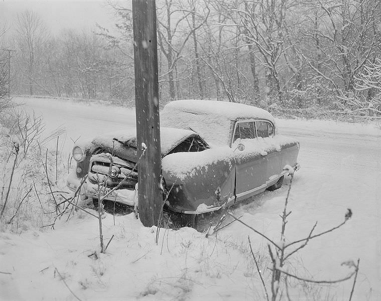 Driving Dangers: Vintage photos of Car Accidents in the 1940s Vehicles &; Transportation