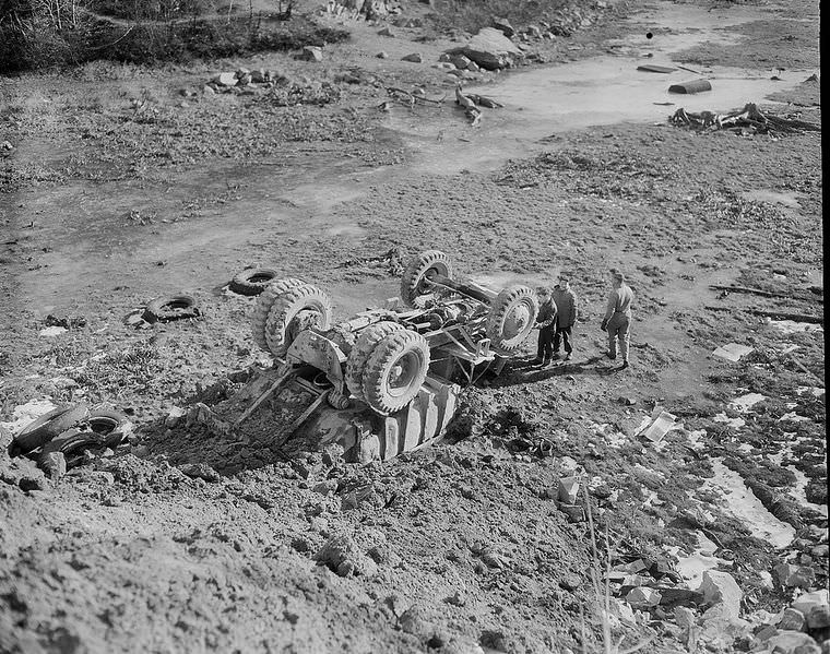 Driving Dangers: Vintage photos of Car Accidents in the 1940s Vehicles &; Transportation