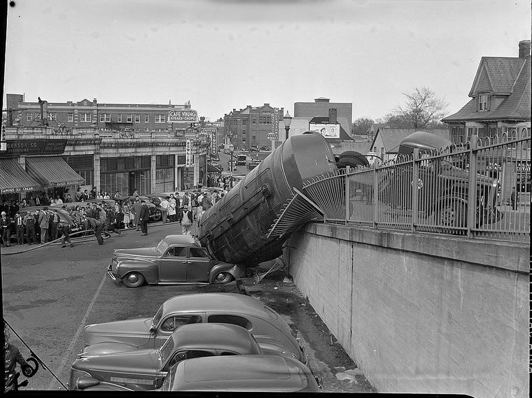 Driving Dangers: Vintage photos of Car Accidents in the 1940s Vehicles &; Transportation