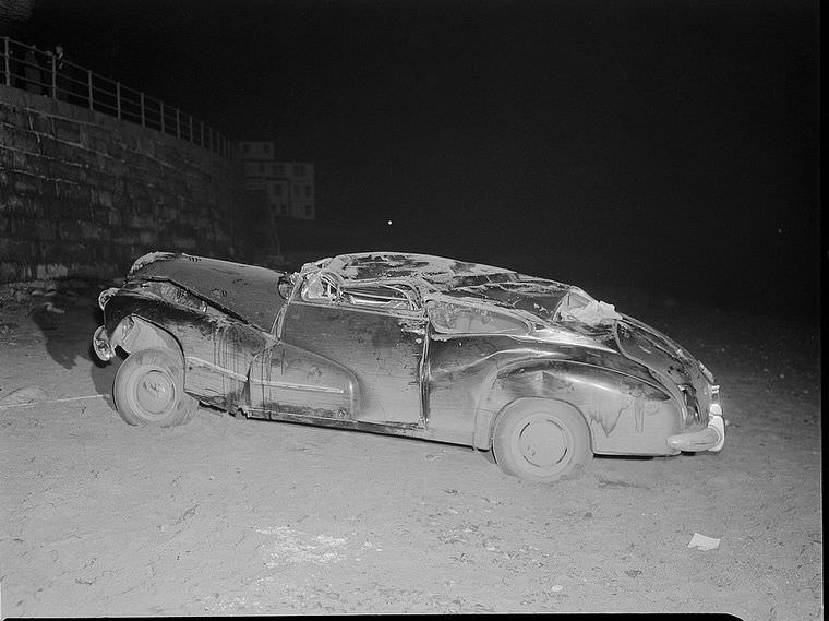 Driving Dangers: Vintage photos of Car Accidents in the 1940s Vehicles &; Transportation