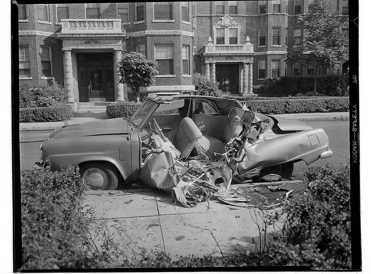 Driving Dangers: Vintage photos of Car Accidents in the 1940s Vehicles &; Transportation