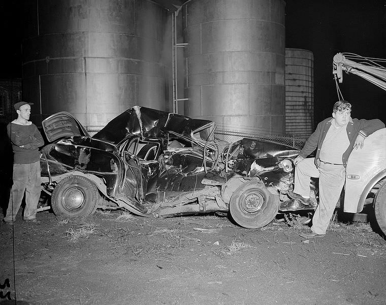 Driving Dangers: Vintage photos of Car Accidents in the 1940s Vehicles &; Transportation