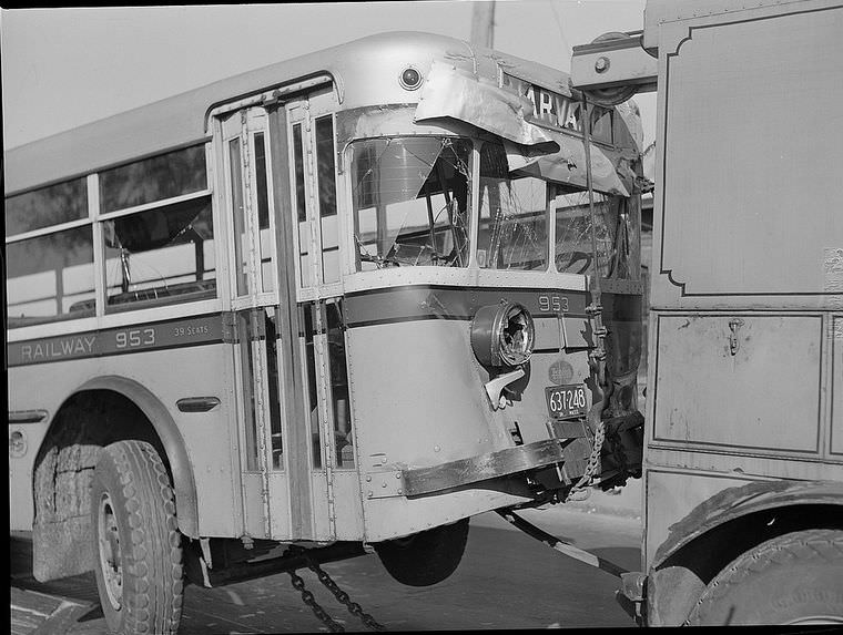 Driving Dangers: Vintage photos of Car Accidents in the 1940s Vehicles &; Transportation