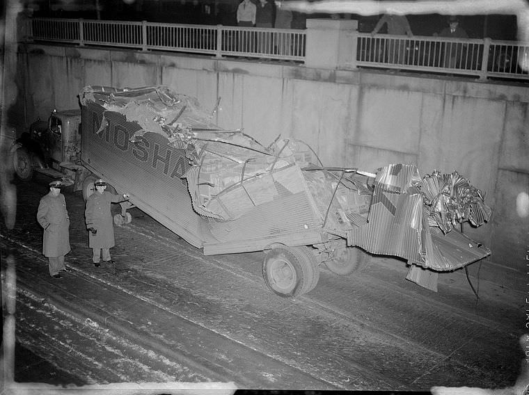 Driving Dangers: Vintage photos of Car Accidents in the 1940s Vehicles &; Transportation