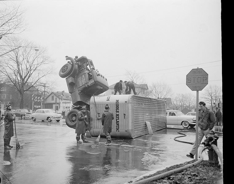 Driving Dangers: Vintage photos of Car Accidents in the 1940s Vehicles &; Transportation
