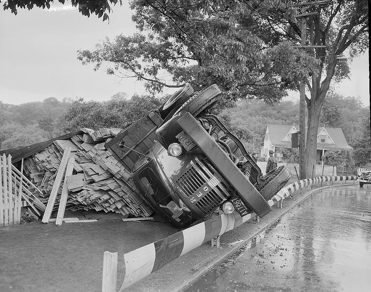 Driving Dangers: Vintage photos of Car Accidents in the 1940s Vehicles &; Transportation