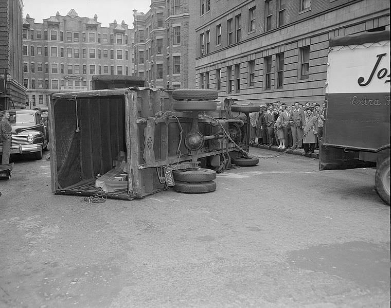 Driving Dangers: Vintage photos of Car Accidents in the 1940s Vehicles &; Transportation