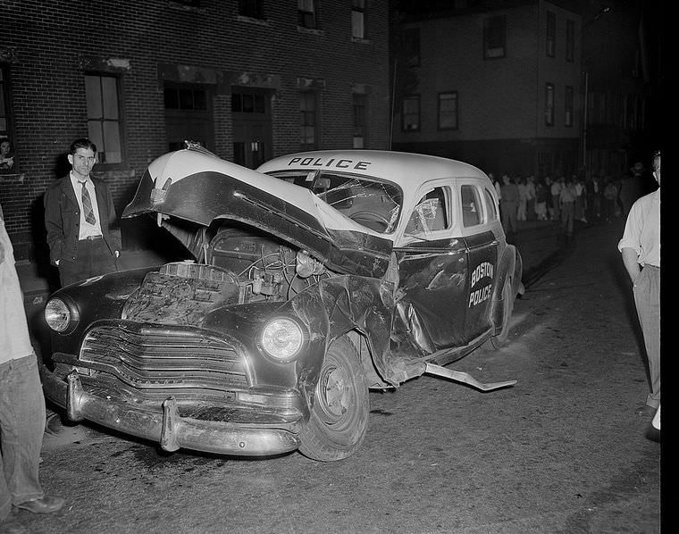 Driving Dangers: Vintage photos of Car Accidents in the 1940s Vehicles &; Transportation