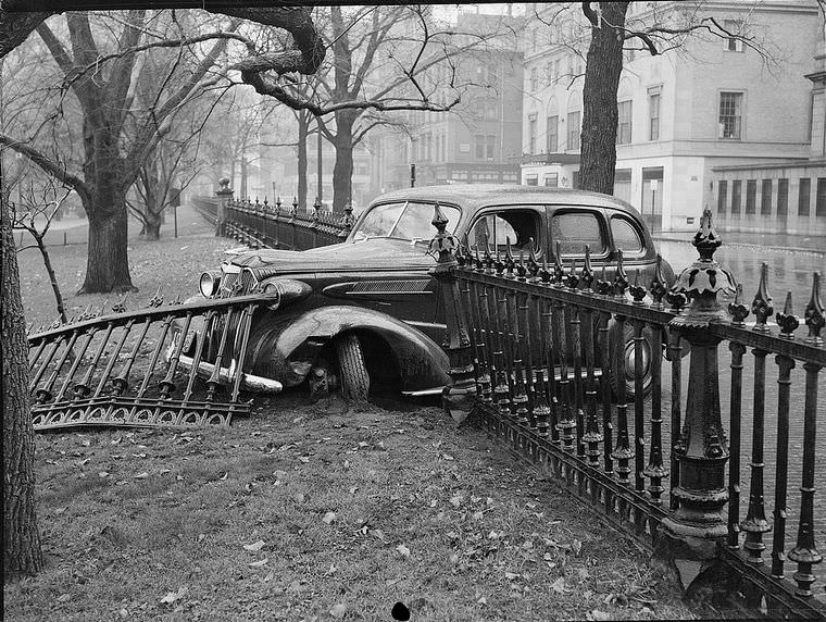 Driving Dangers: Vintage photos of Car Accidents in the 1940s Vehicles &; Transportation