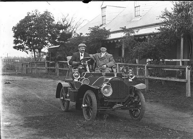 Humber car, Shoalhaven, ca. 1900s.