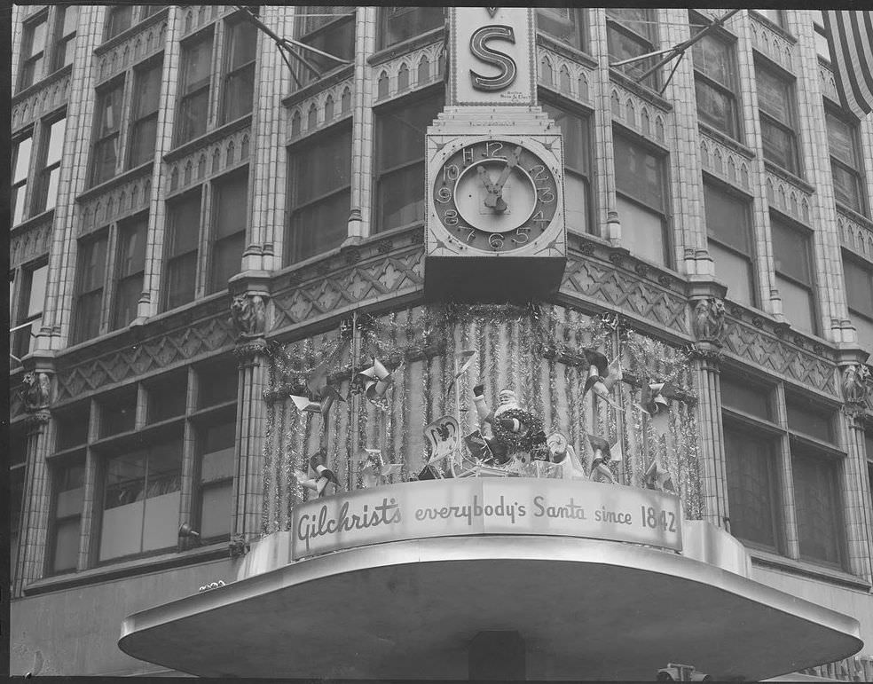 #1 Gilchrist’s flagship store in downtown Boston, 1950.