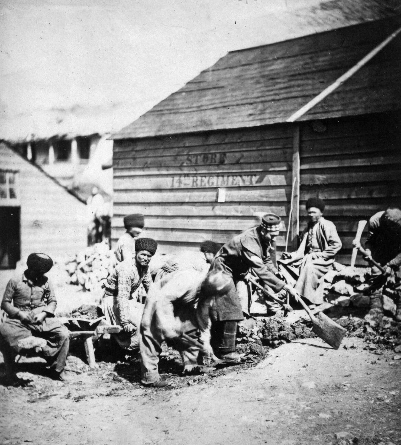 #51 Tartar laborers during the Crimean War, 1855.