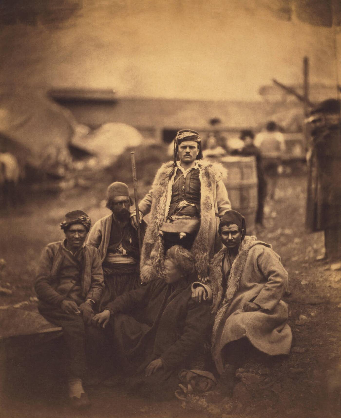 #56 A group of Croat laborers during the Crimean War, 1855.