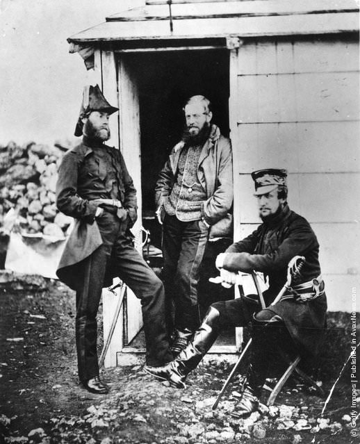 #6 Officers on the staff of Lt. General Sir G. Brown during the Crimean campaign, 1850s.