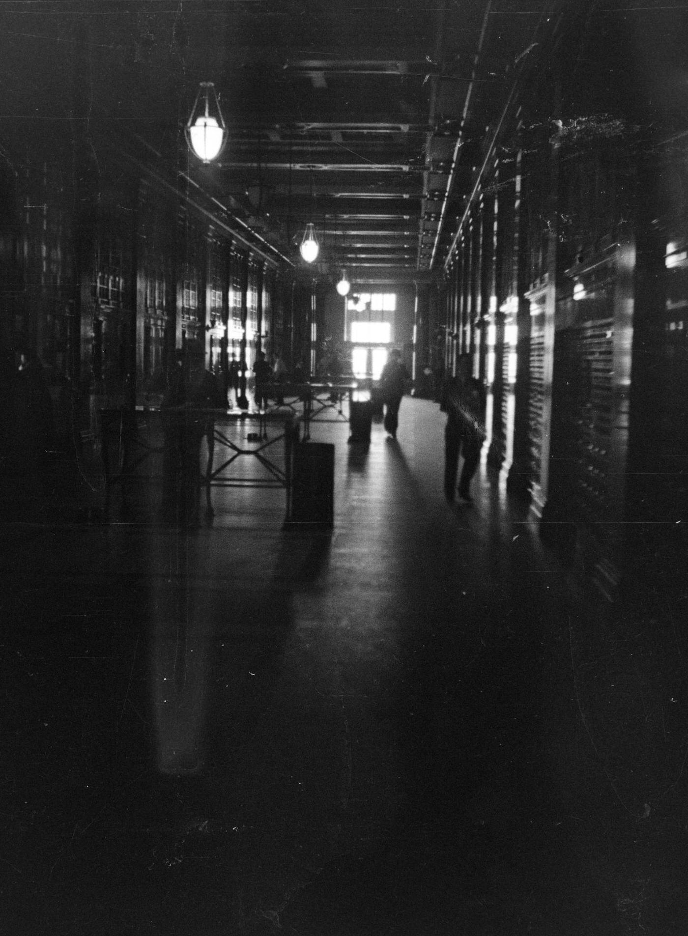 #102 A hallway in a building in Fort Worth, Texas, 1937.