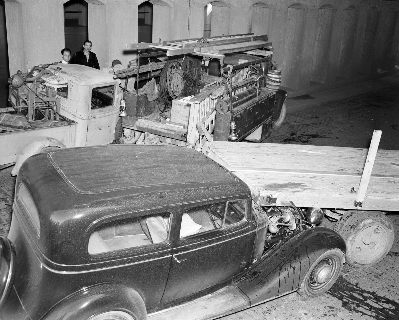 #2 Vehicle pile-up at Henderson Street underpass, Fort Worth, 1939