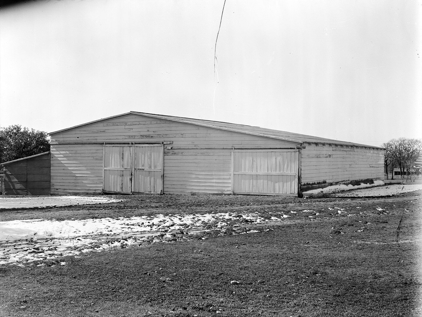 #28 Shady Oak Farm exterior in the snow, 1930