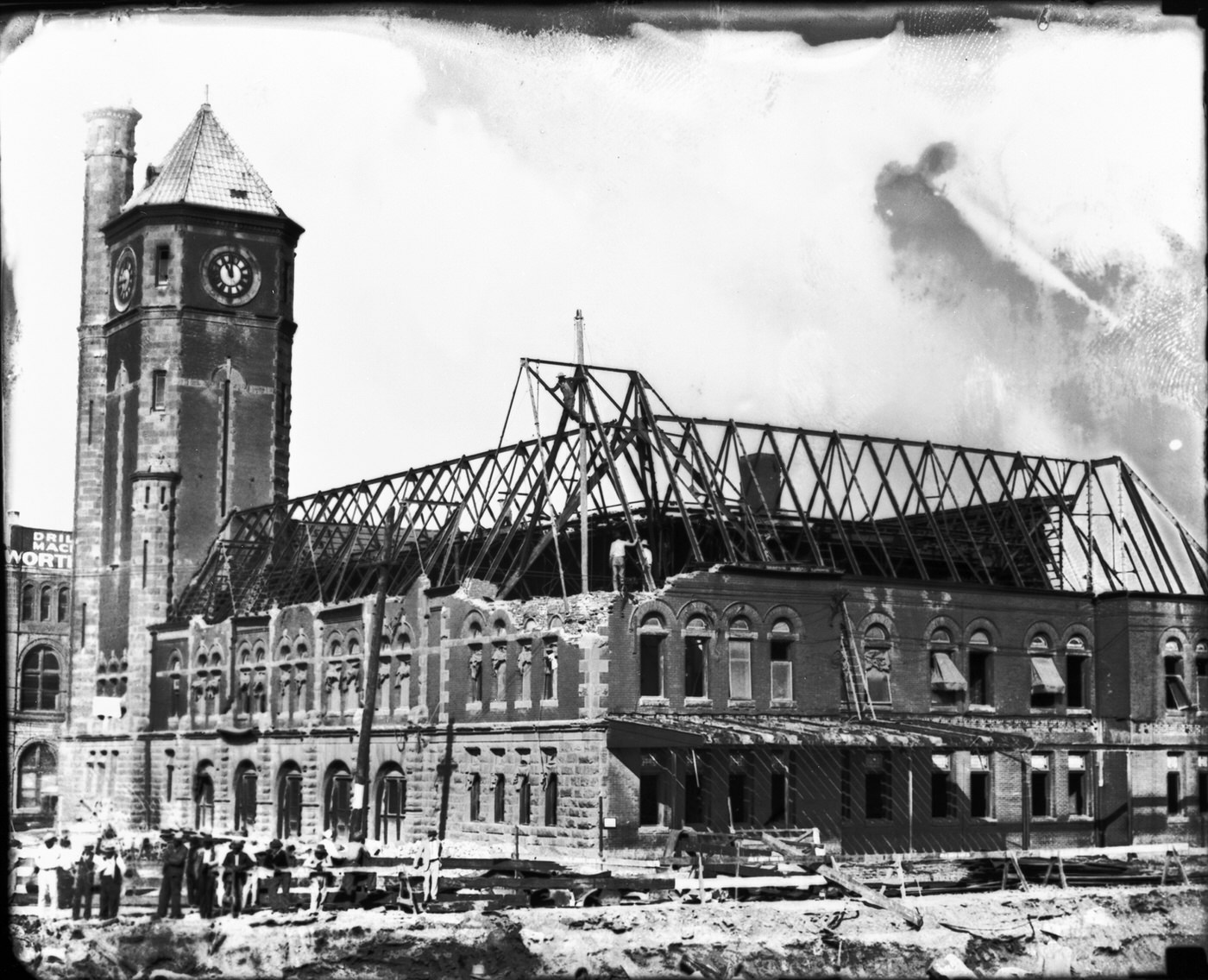 #10 Texas & Pacific Railway passenger station demolition, Fort Worth, 1931