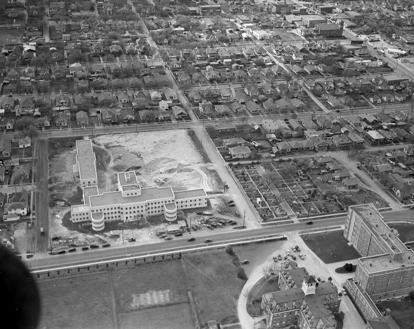 #45 Construction of new City-County Hospital (John Peter Smith Hospital), Fort Worth, 1939