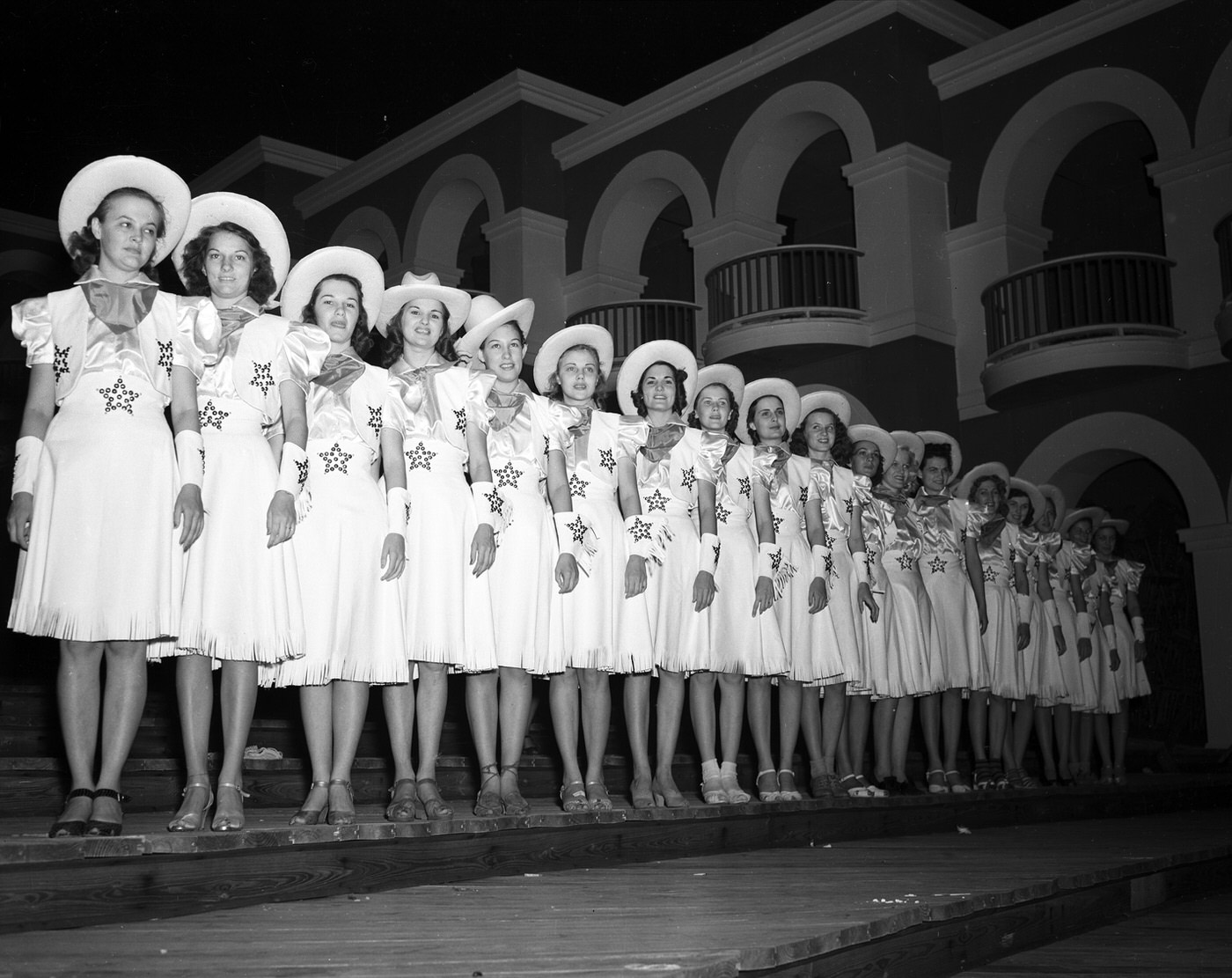 #51 Show girls at Casa Manana, Fort Worth, 1939