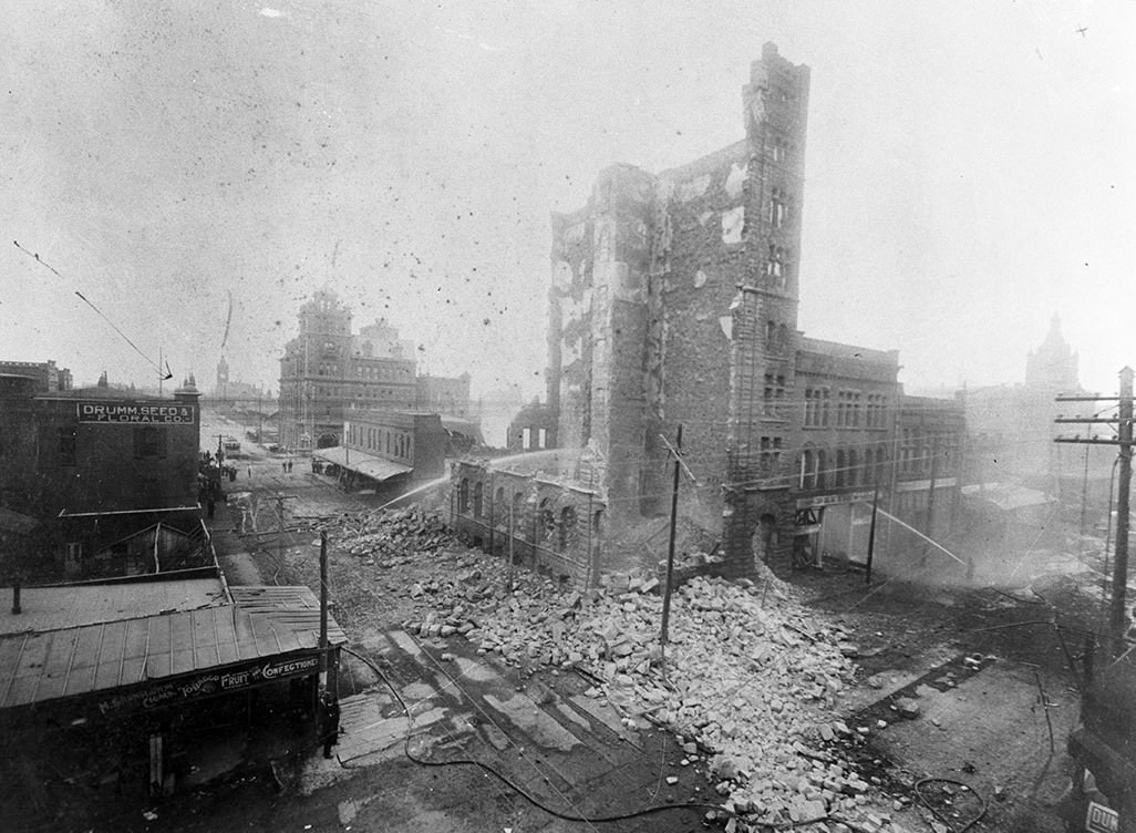 #6 Demolition of old Aviation Building, Fort Worth, 1930