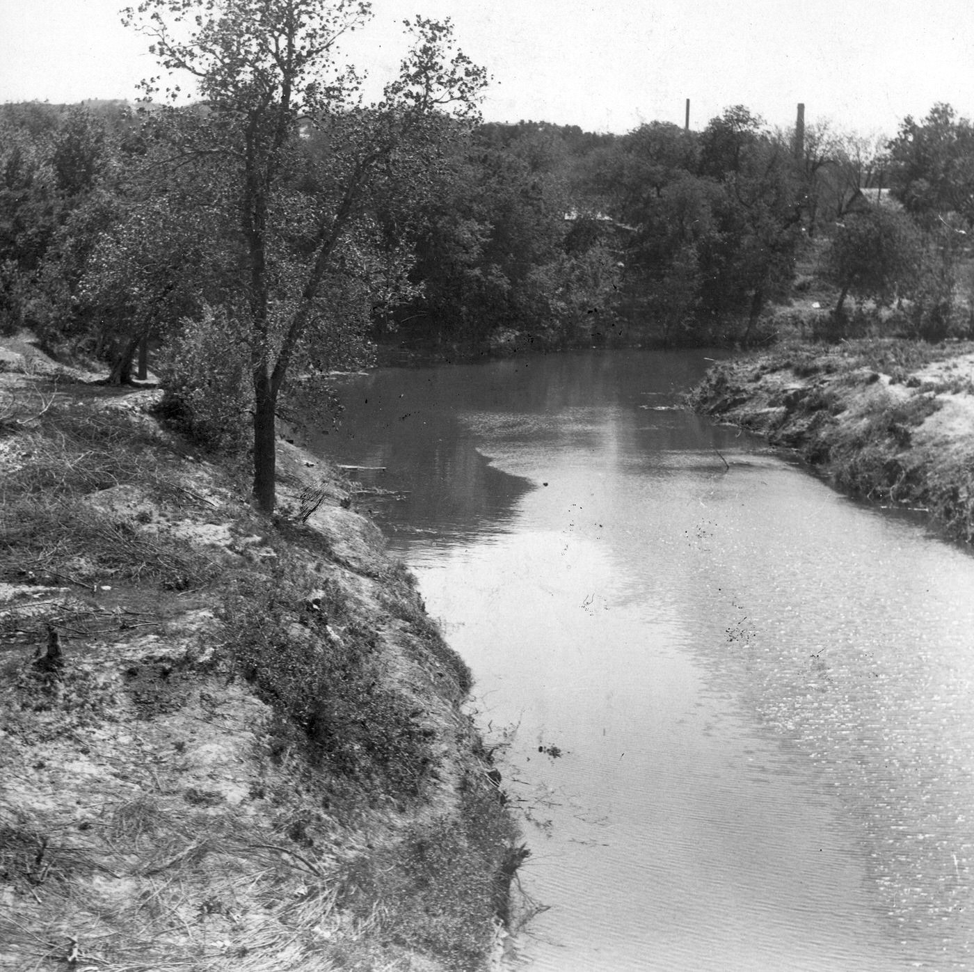 #23 Trinity River near Henderson Street bridge, Fort Worth, 1932