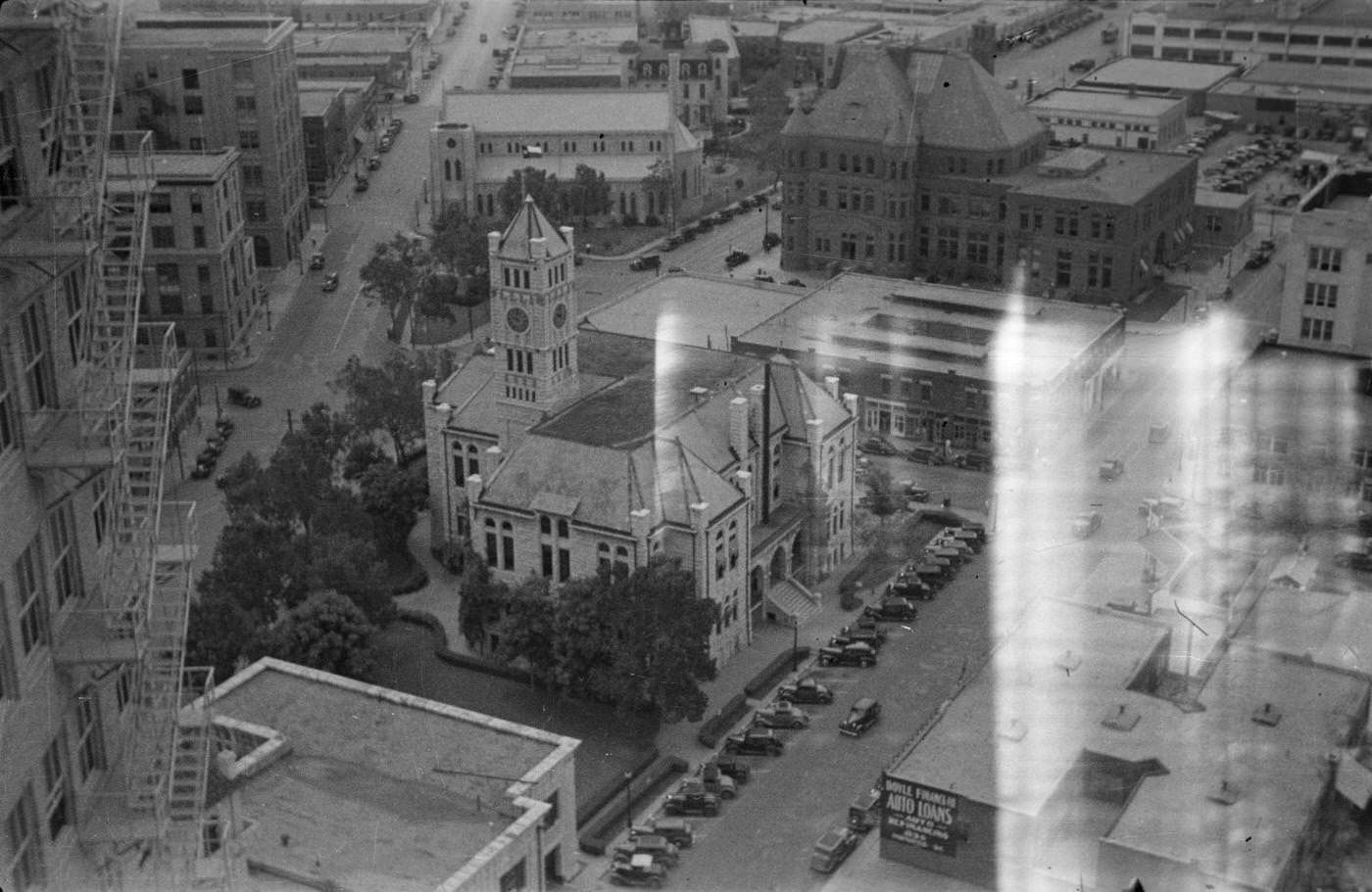 #86 Downtown Fort Worth where Throckmorton and Tenth Street meet, 1937.