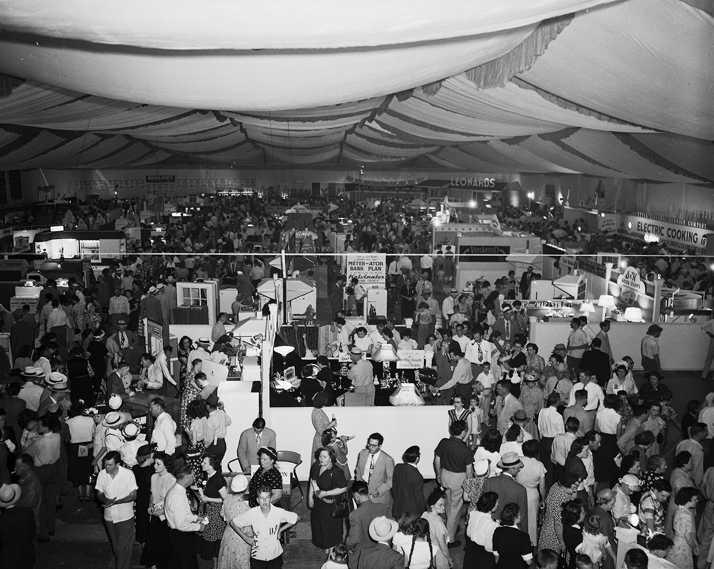 #33 Spectators at the opening of the Star-Telegram annual home show at Will Rogers Memorial Coliseum, 1950.