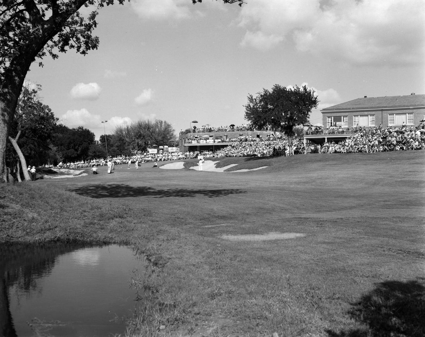 #13 Golfers playing at Colonial Country Club, Fort Worth, 1956.