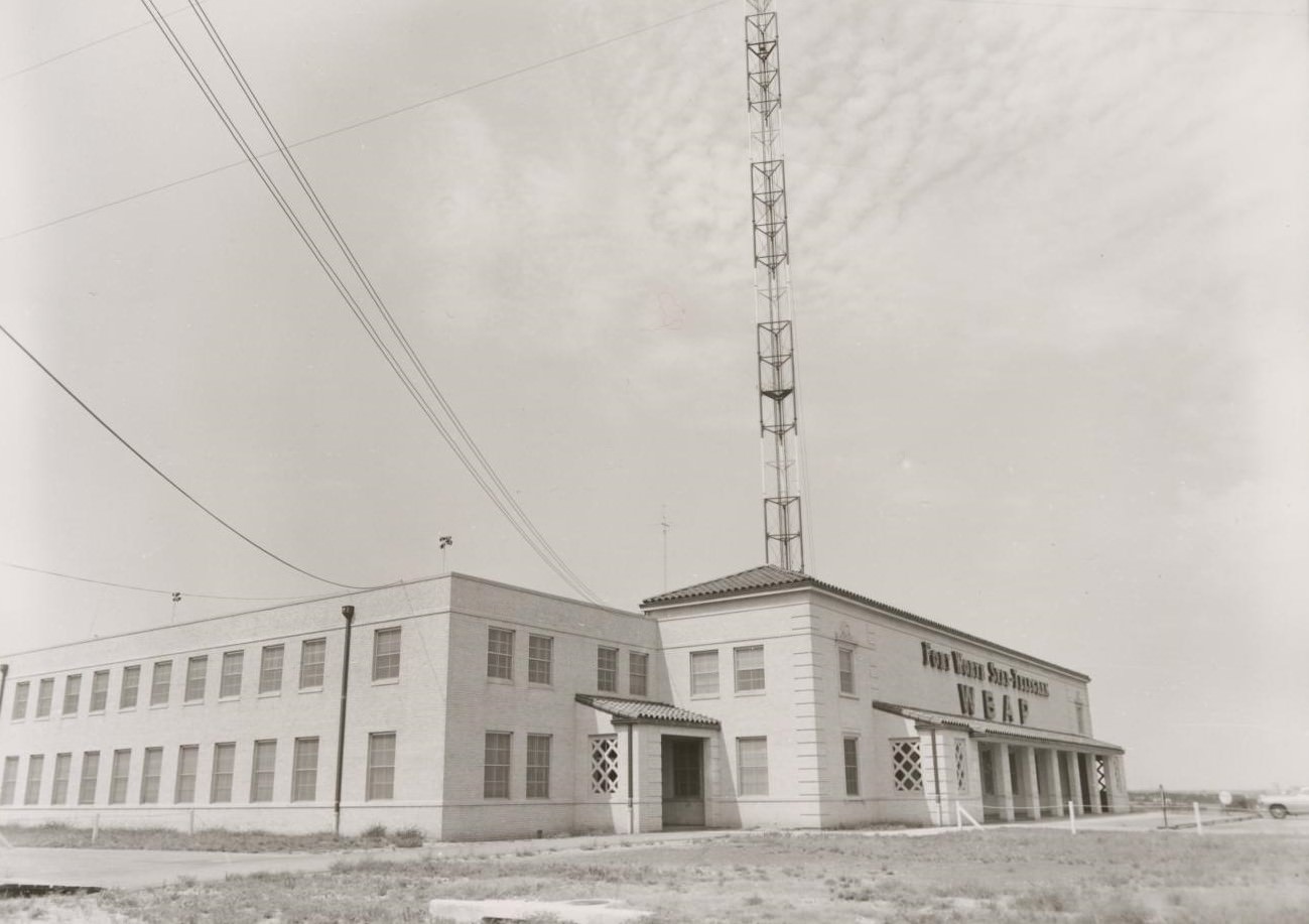 #16 The side of the Fort Worth Star-Telegram WBAP building, 1951.
