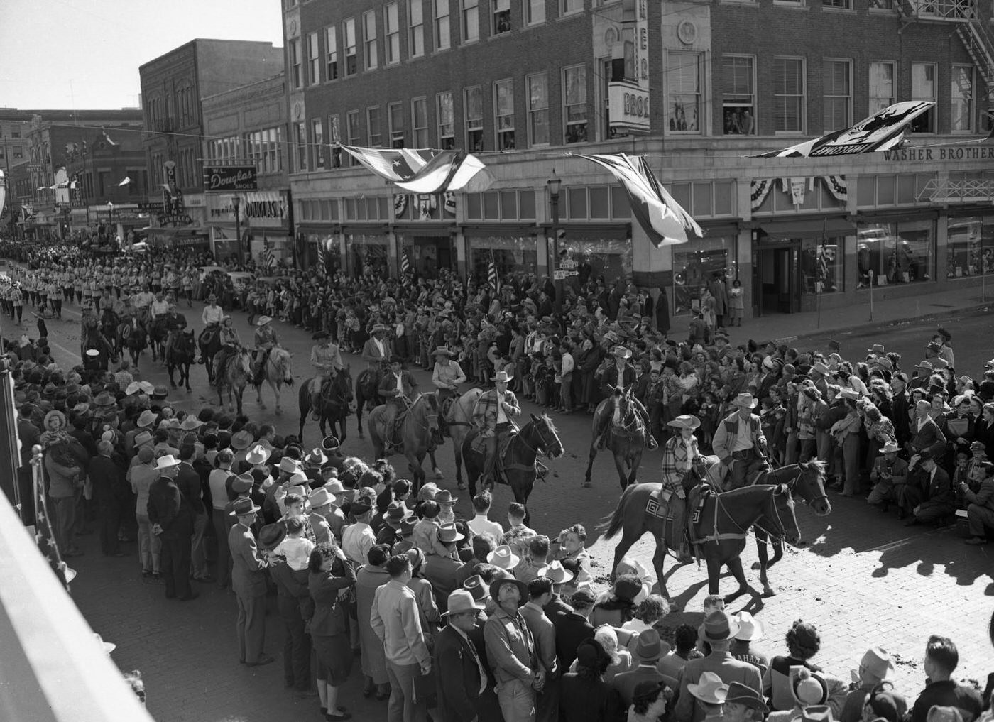 #18 The Fort Worth Fat Stock Show parade with CVAC employees, 1951.
