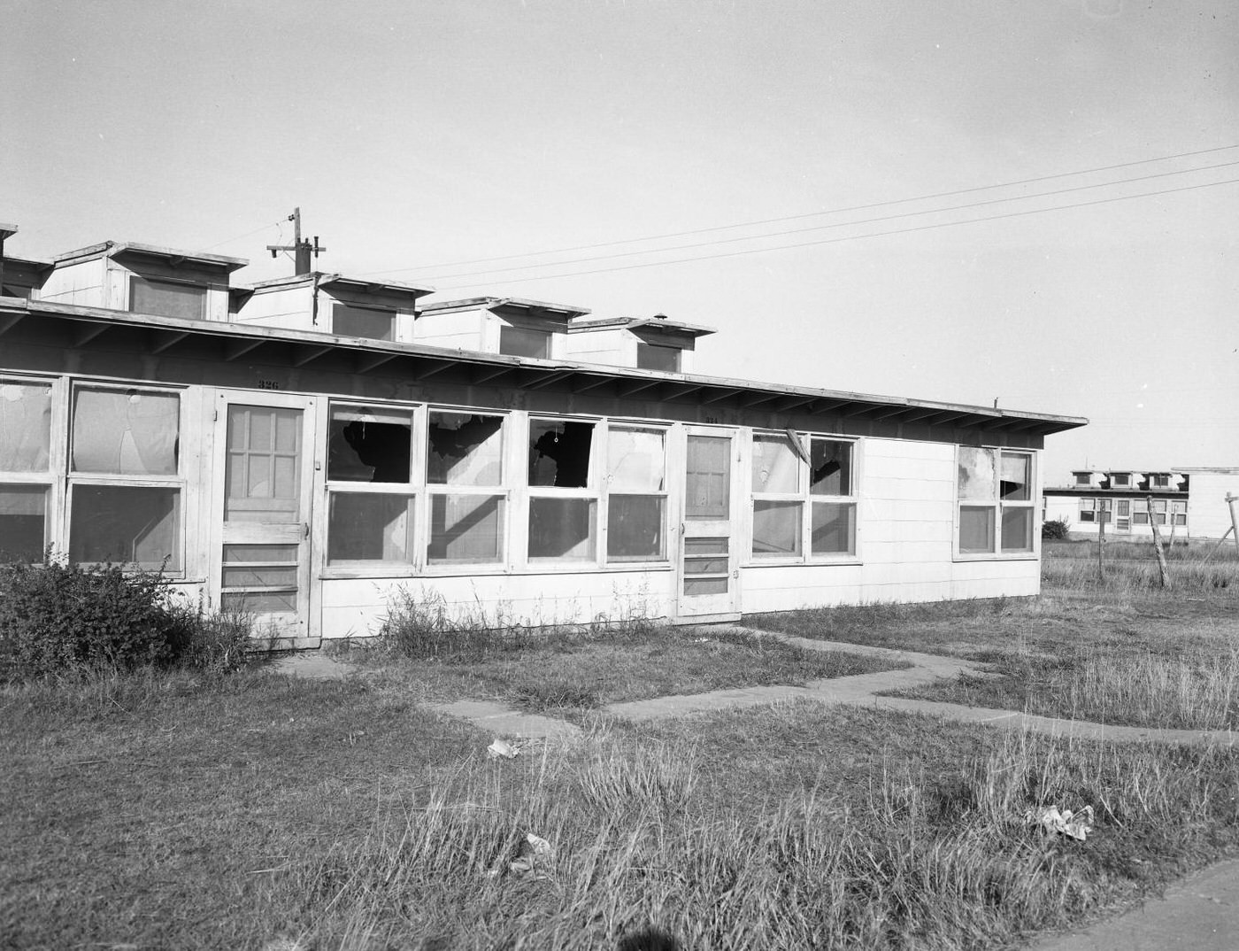 #39 Old homes in Fort Worth slated for demolition to build Liberator Village, 1953.