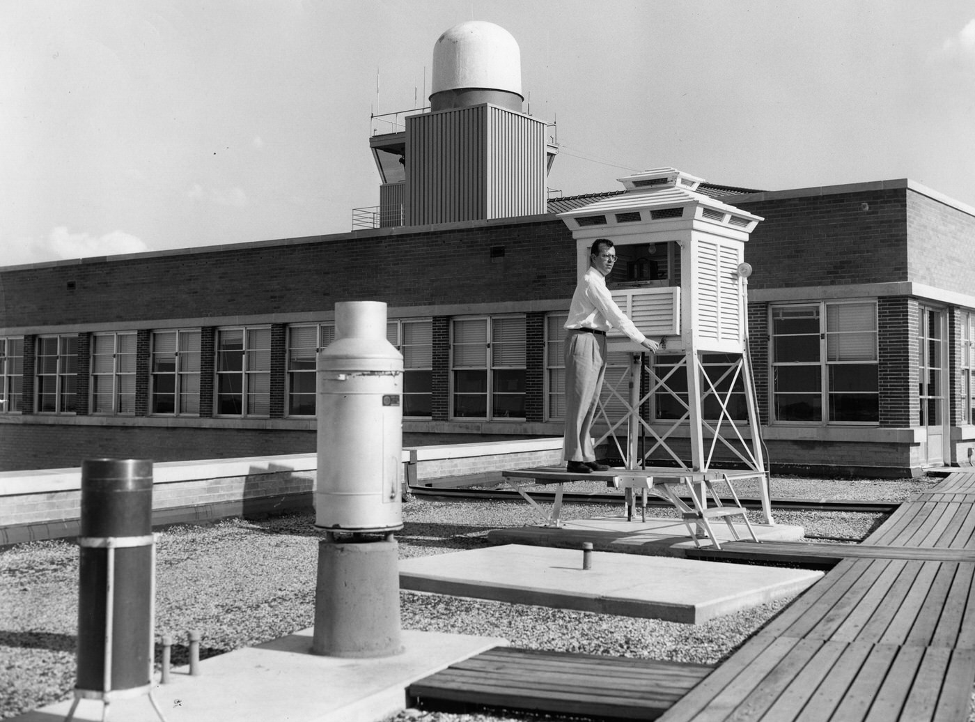 #61 Radar station at Greater Fort Worth International Airport (Carter Field), 1954.
