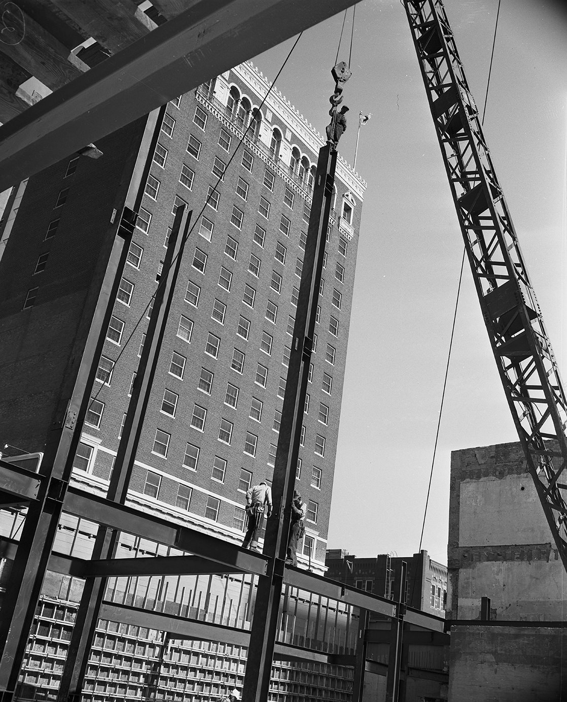 #94 New office buildings under construction in downtown Fort Worth, 1951.