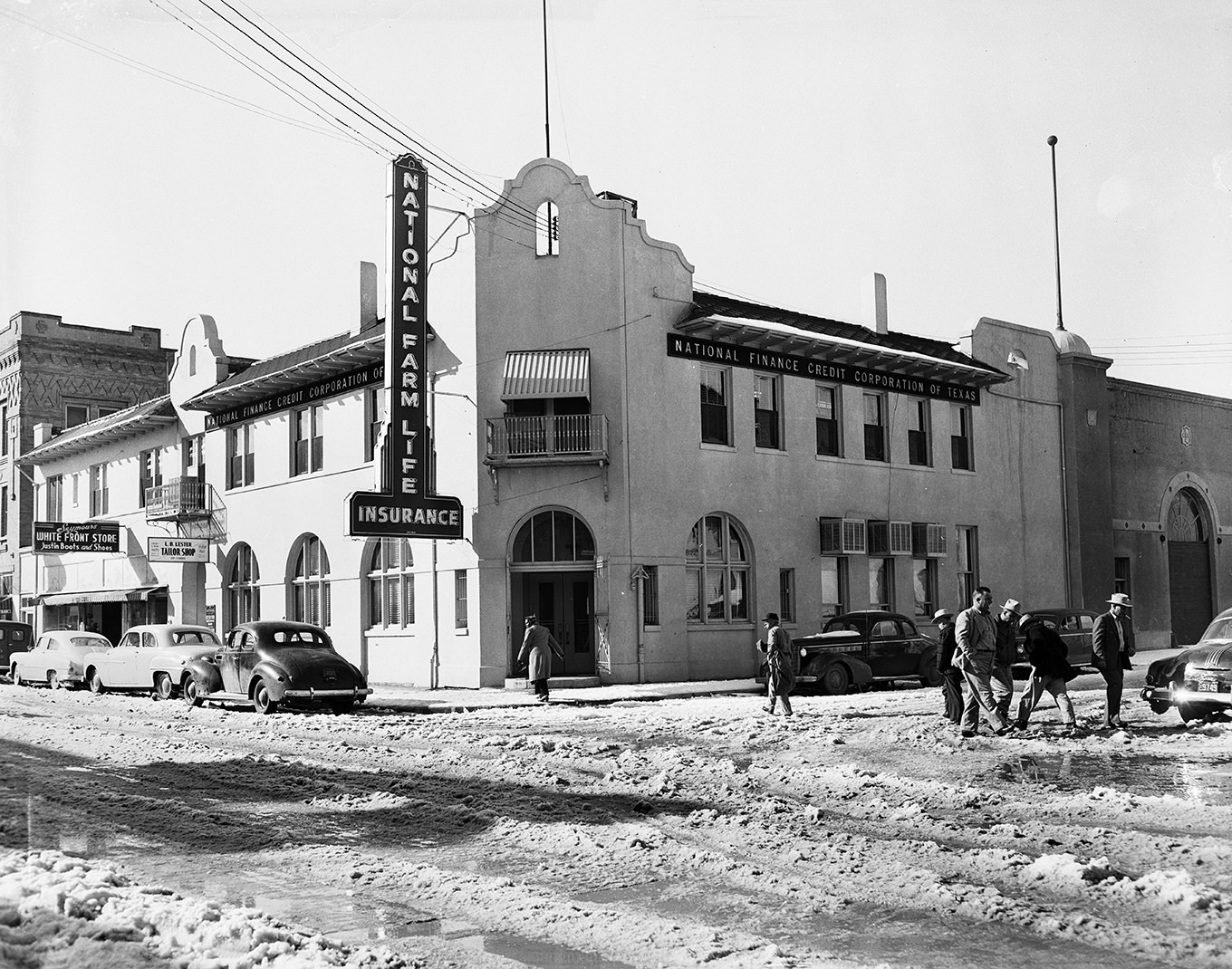 The building owned by National Farm Life Insurance Company that is used as their headquarters, 1951.