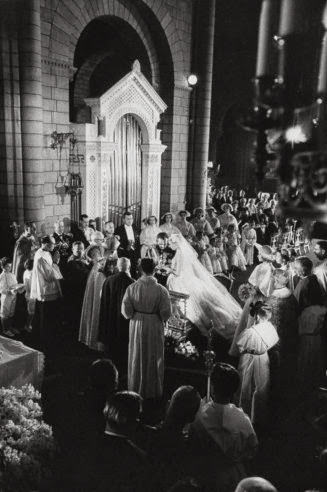 Wedding ceremony of Prince Rainier III of Monaco to Grace Kelly, April 1956