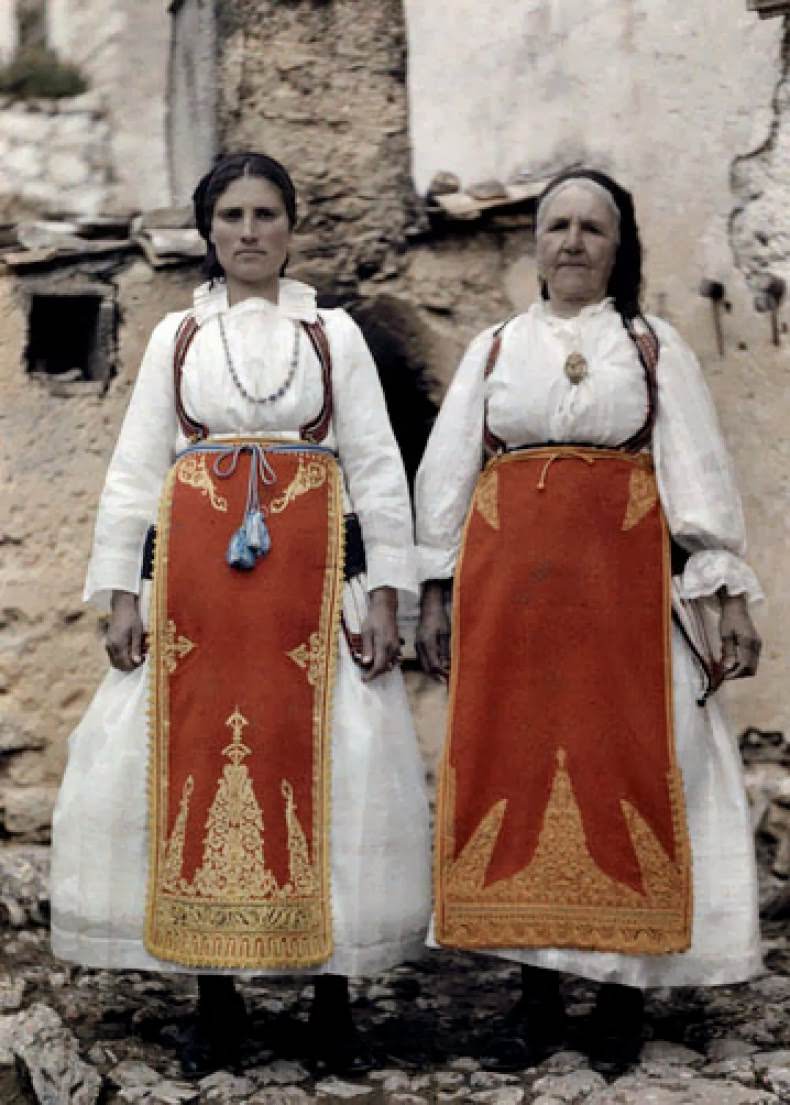 Peasant women, Delphic Festival.