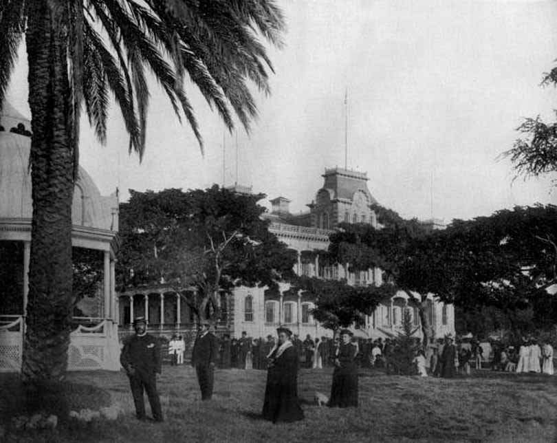 #1 The Royal Palace at Honolulu, 1890.