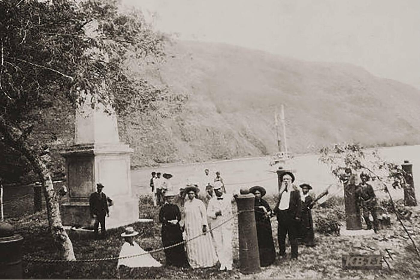 #57 Memorial to the killing of Capt. Cook senior at Kealakekua Bay, Hawaii.