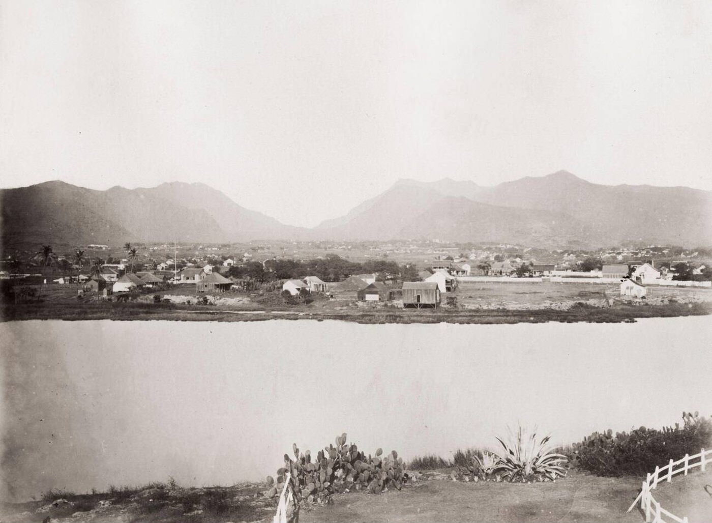 #47 View of Honolulu from the prison, Hawaii, 1890s.