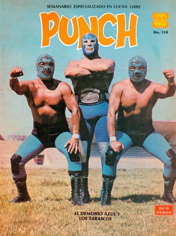 Blood, Masks, and Glory: A Visual Tour Through Lucha Libre Magazine Covers of the 1970s Cover Art