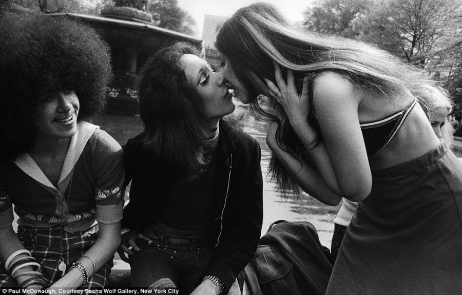 #28 Central Park, Couple Kissing, NYC, 1972
