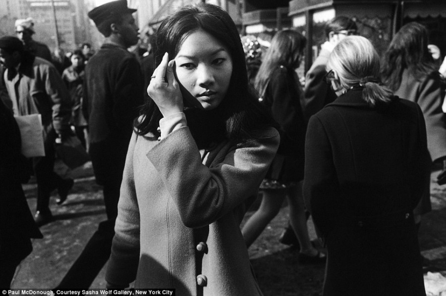 #31 Asian Girl with Hand to Hair, NYC, 1968