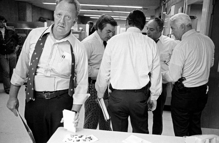 #43 Employees work around the clock over the murder of two policemen, 1972.