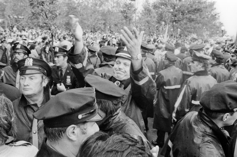 #85 No. 979. Police at the time of the visit of a foreign security official, 1979.