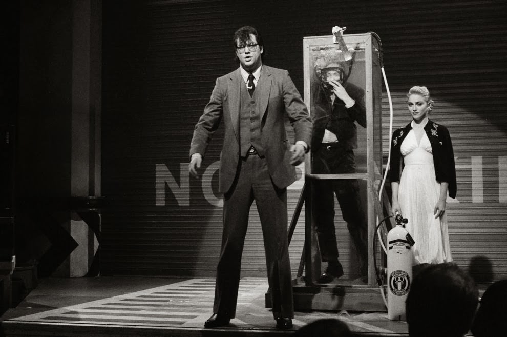 Working as an assistant to Penn &; Teller, during the duos guest performance.