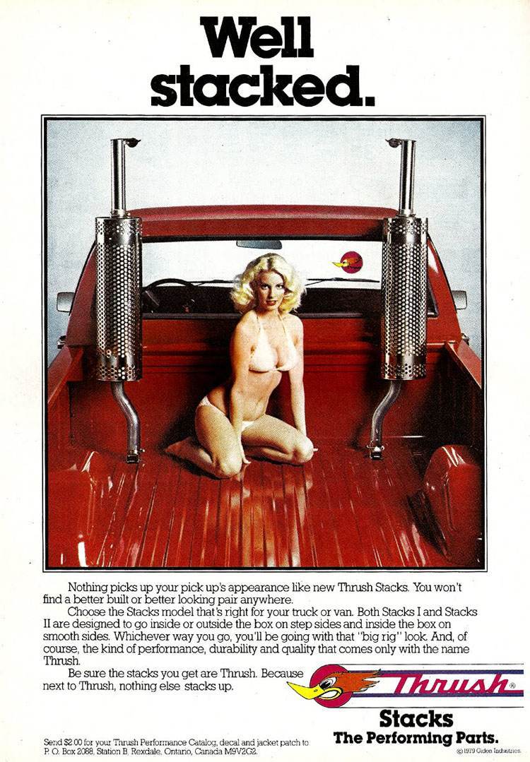 Revving Engines and Bare Skin: How Sex Sold Auto Equipment in the 1970s and 1980s Vintage Ads