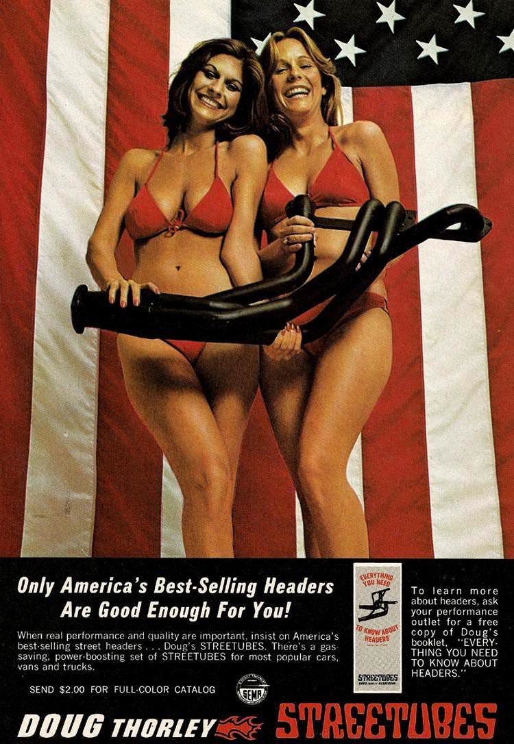 Revving Engines and Bare Skin: How Sex Sold Auto Equipment in the 1970s and 1980s Vintage Ads
