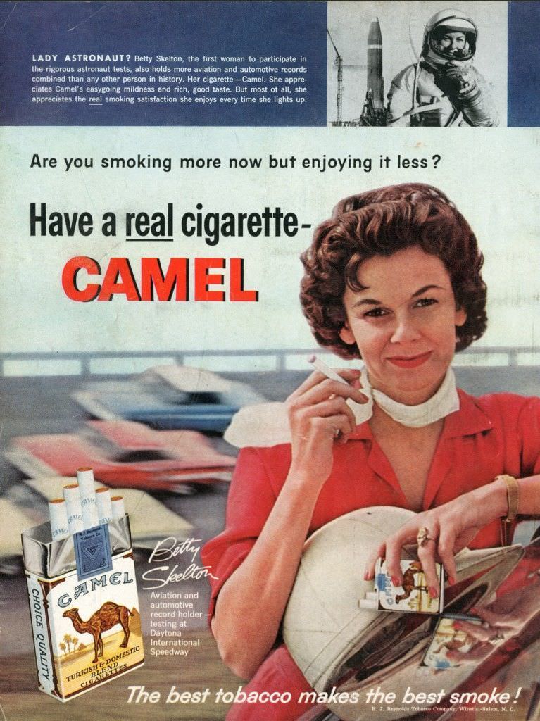 #3  Rocket Ships and Tobacco Smoke: The Wild Era of Space-Themed Cigarette Ads from the Past #3 Vintage Ads