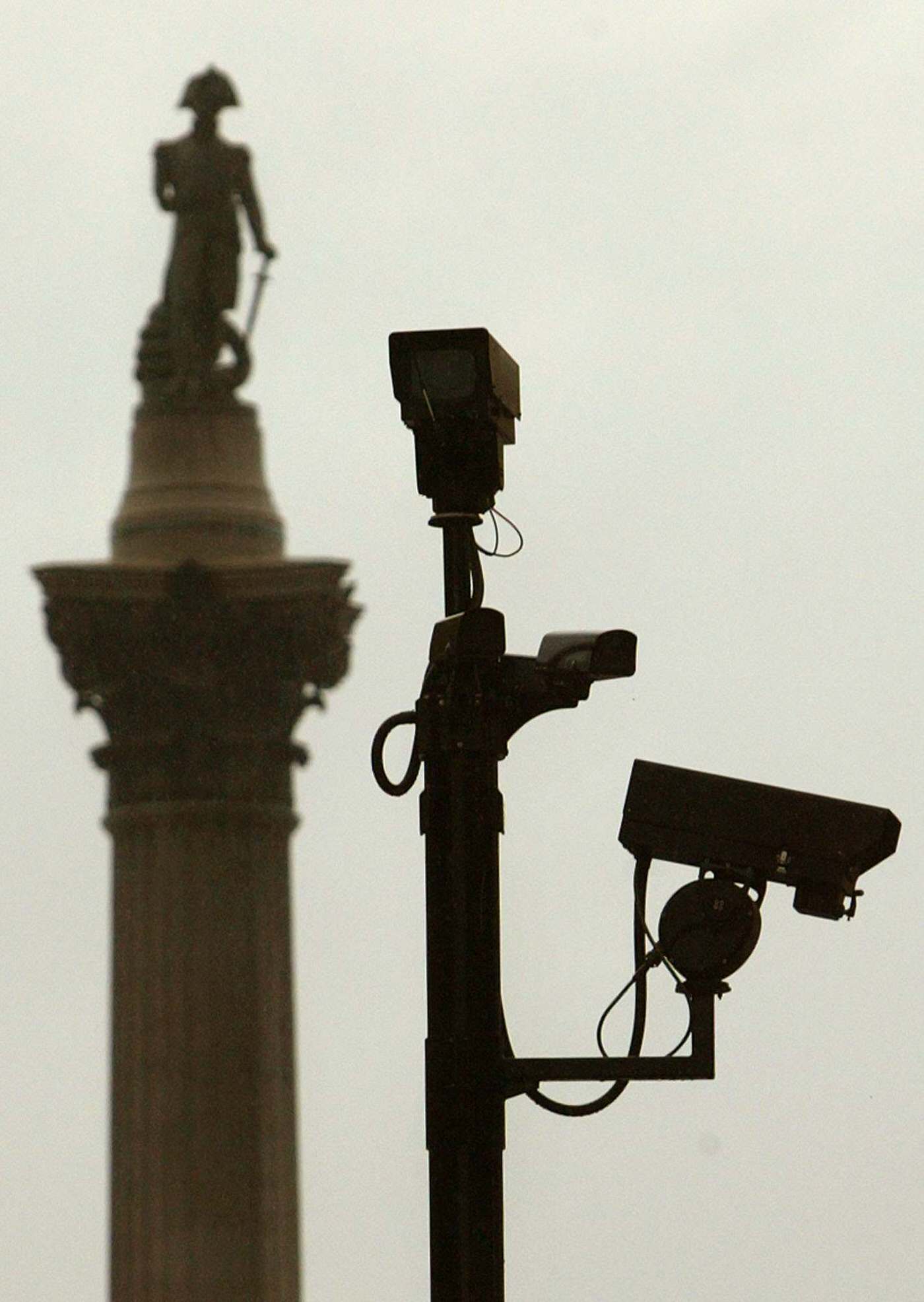 #5 Security cameras in Trafalgar Square.
